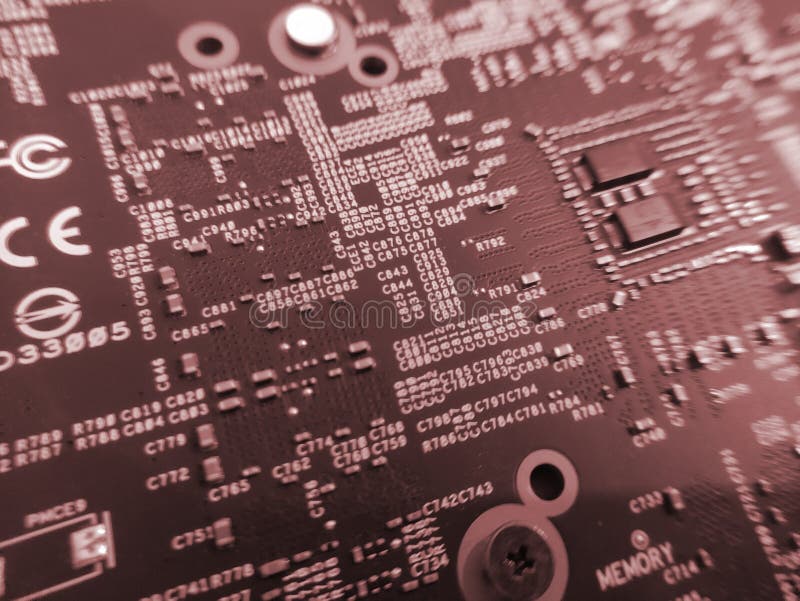 Computer Engineering Microchip Background. Microelectronic High Tech  Wallpaper Stock Image - Image of hardware, board: 210623277