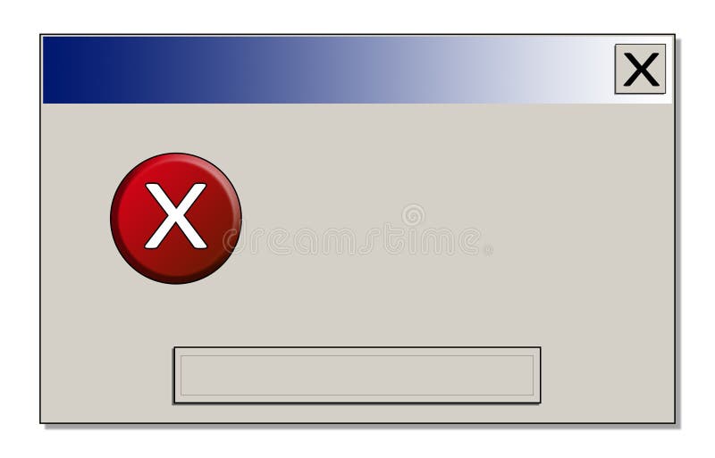 Error notification windows stock vector. Illustration of banner 33786665
