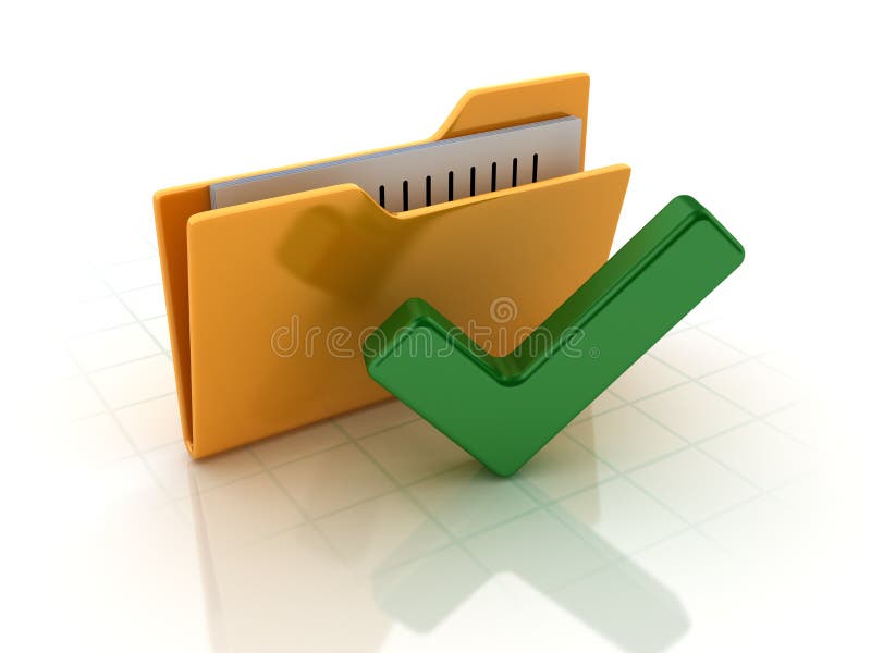 Mark folder. Менеджер с желтой папкой.