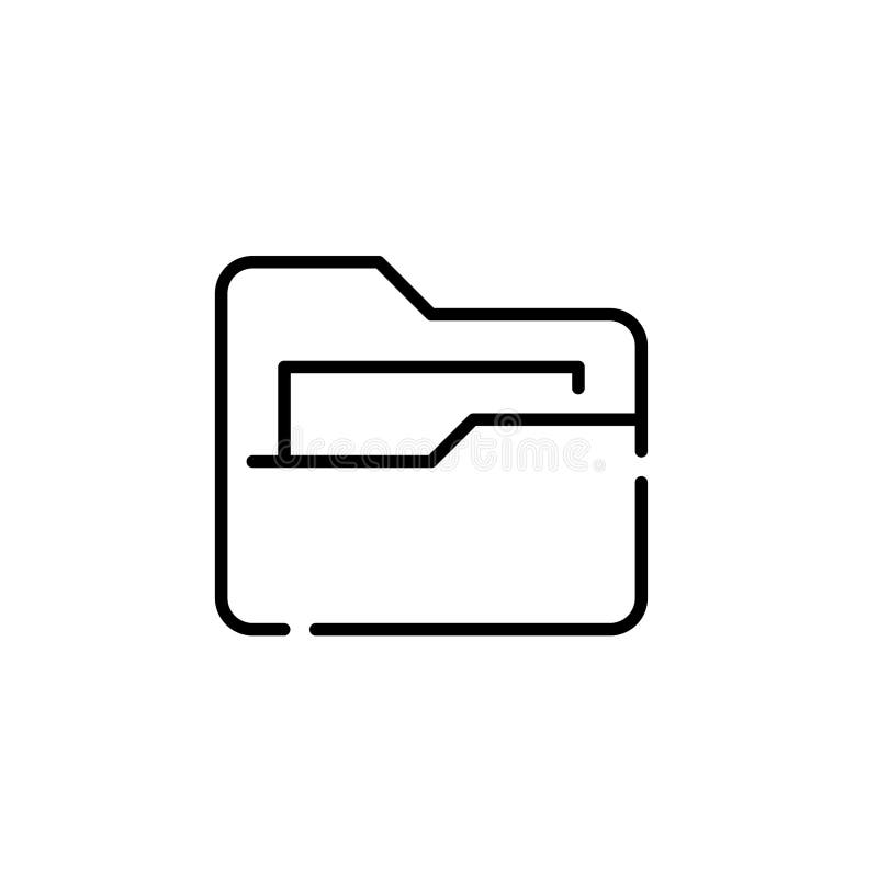 Computer folder with file inside. Structured arrangement and organization of digital documents. Vector icon vector illustration
