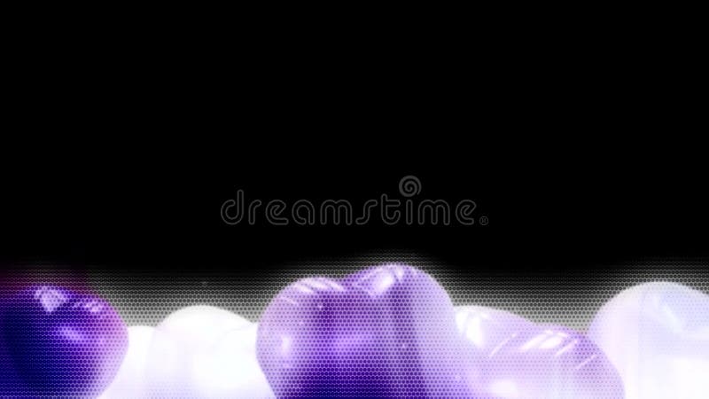 Computer generated animated moving motion background for wedding stock illustration