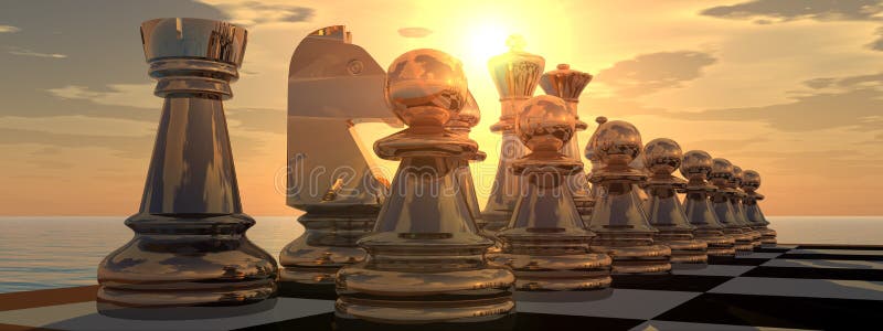 Chess Sunset Wallpaper Download