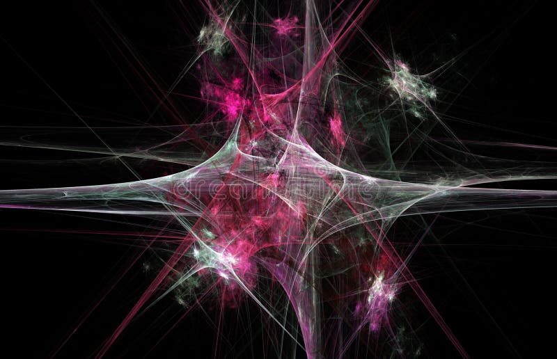 A computer generated image of fractal lines vector illustration