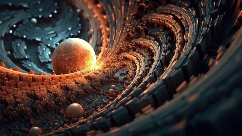 A computer generated image of a planet. Created with the aid of Generative AI tools.