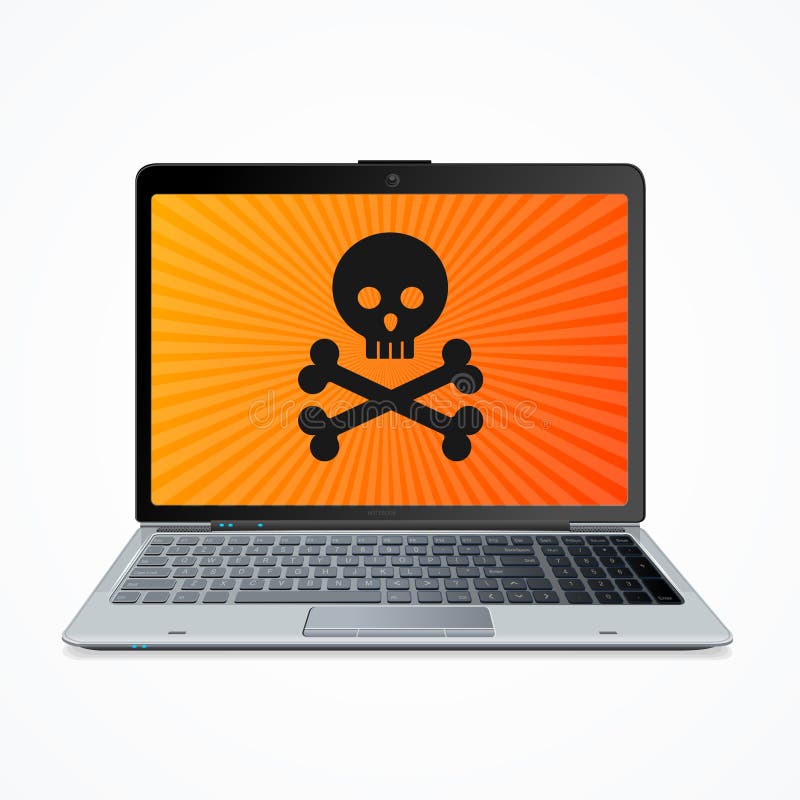 Computer Hack Crash Attack Software Concept. Vector vector illustration