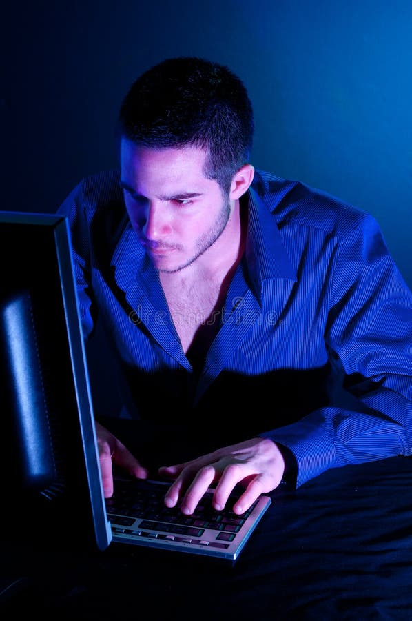 Computer hacker stock images