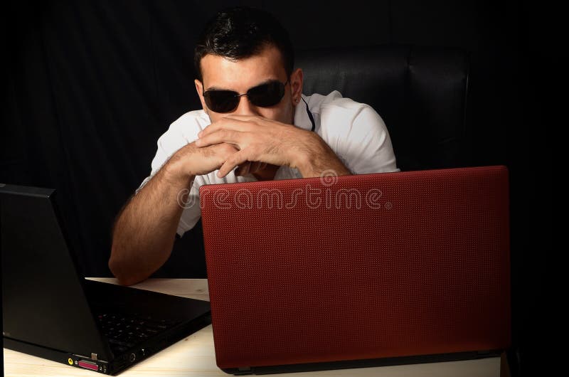 Computer hacker stock images