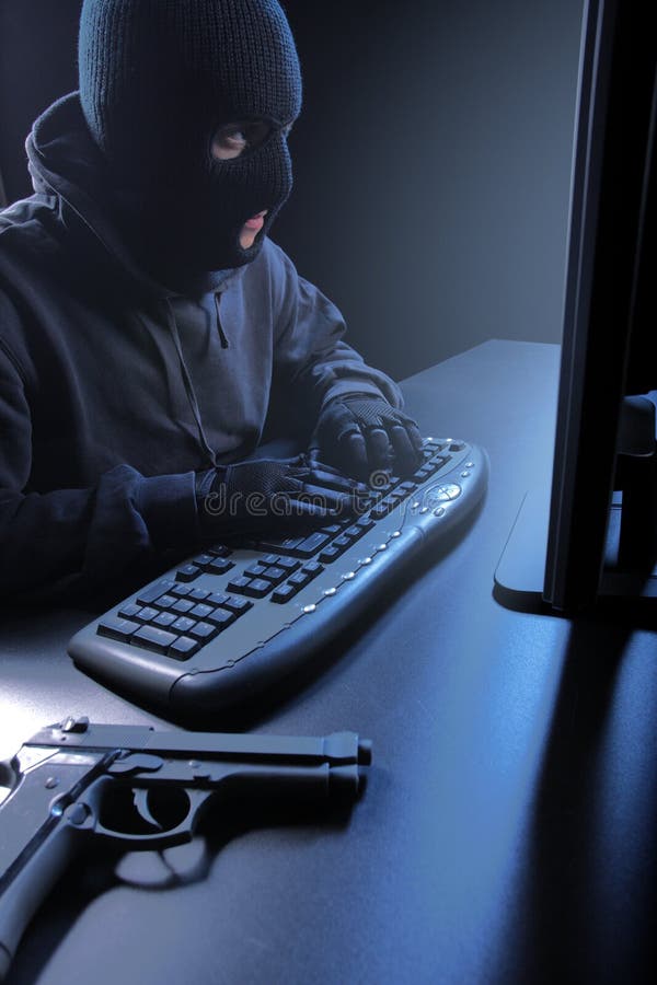 Computer hacker royalty free stock photography