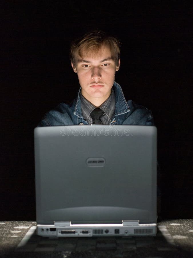 Computer hacker stock photography