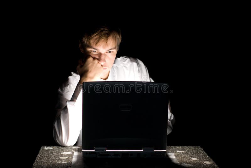 Computer hacker royalty free stock photography
