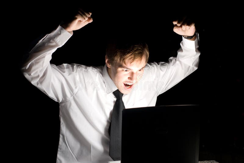 Computer hacker royalty free stock photos
