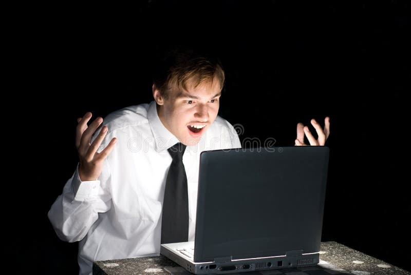 Computer hacker royalty free stock photography
