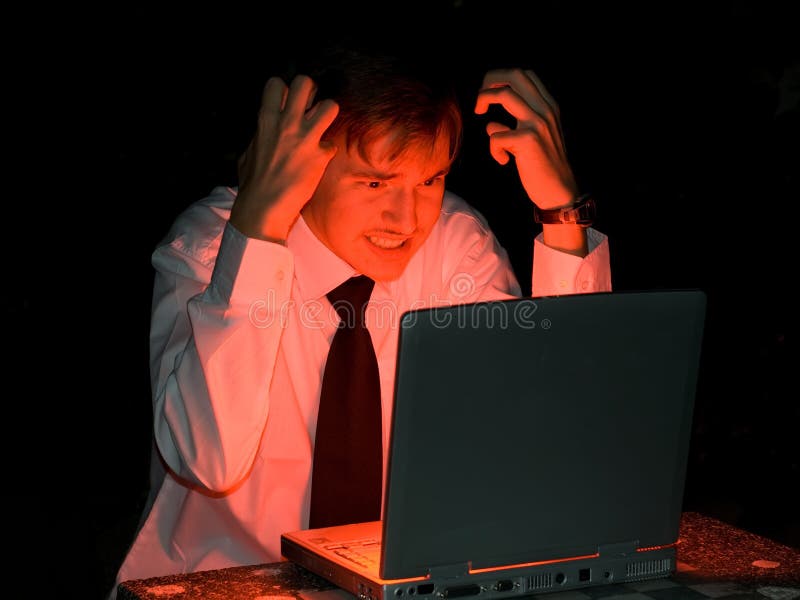 Computer hacker royalty free stock images