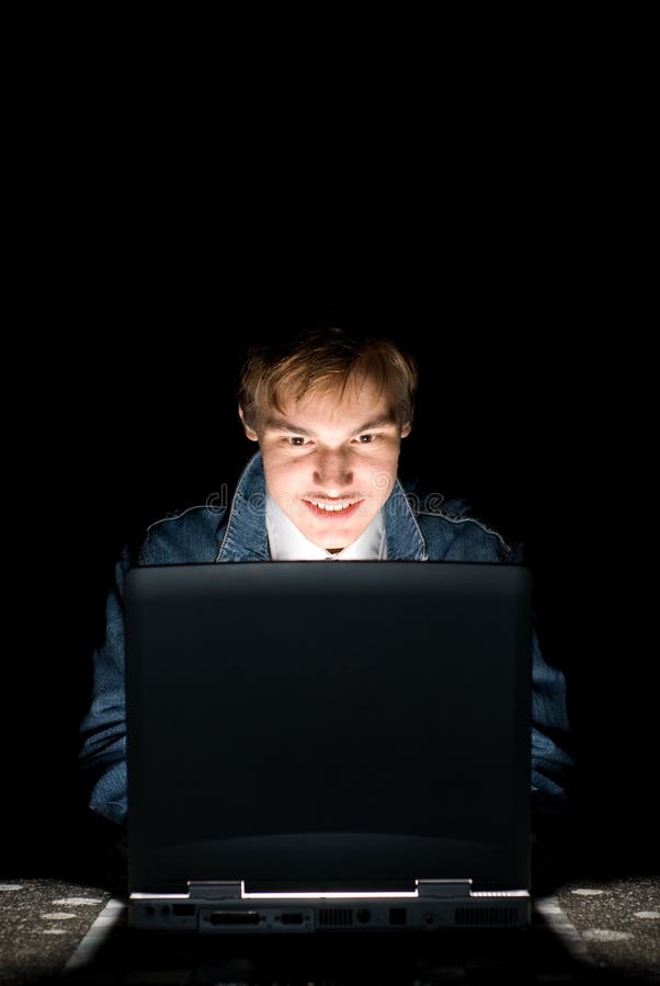 Computer hacker royalty free stock photo