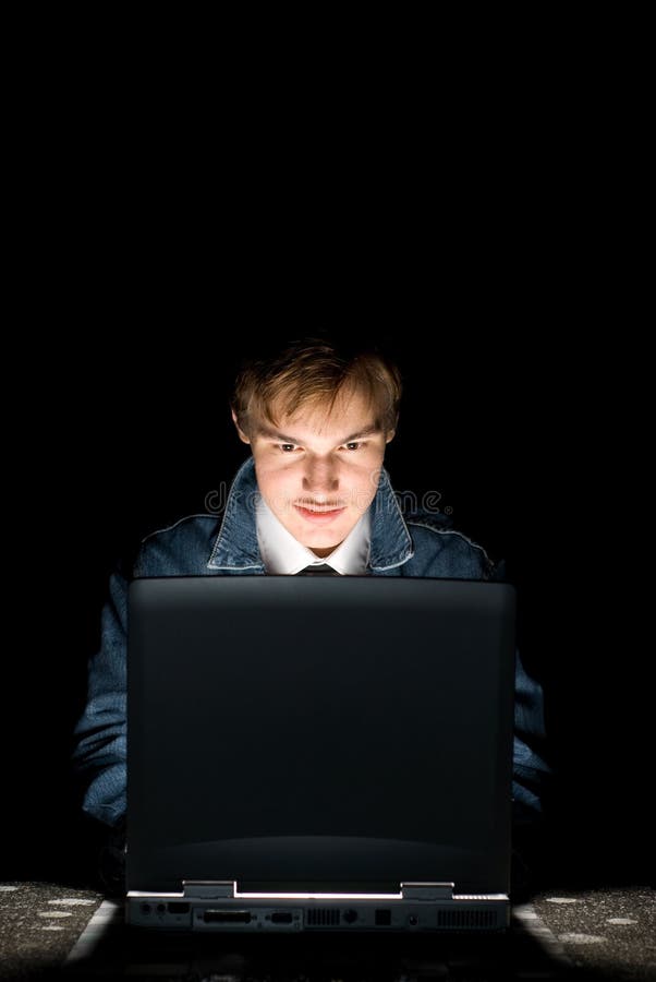 Computer hacker stock photos