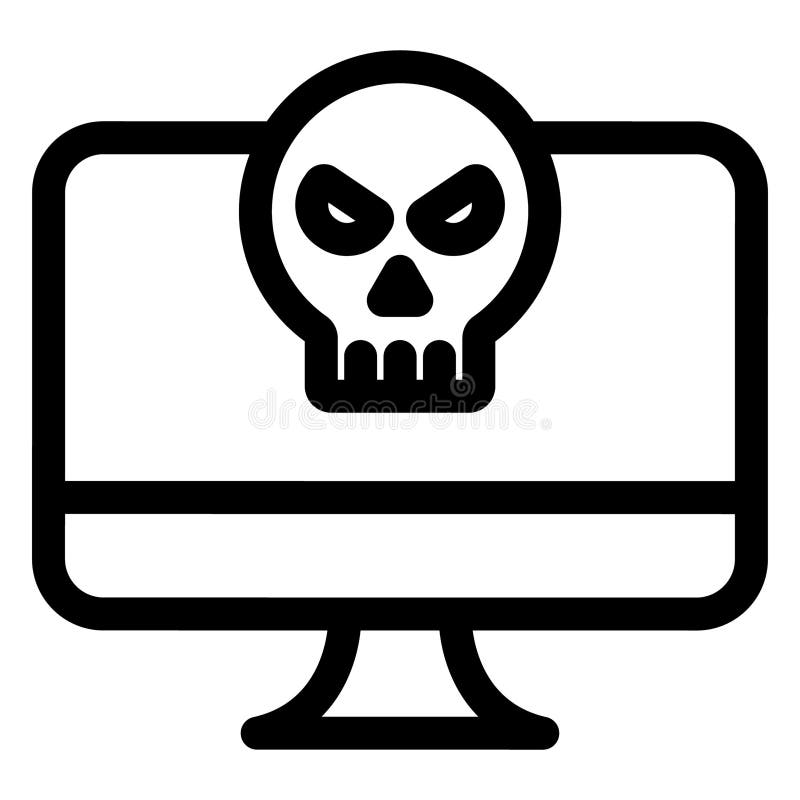 Cyber Attack, Ddos Attack Vector Icon Which Can Easily Modify Or Edit
