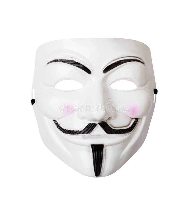 computer hacker mask computer hacker mask isolated white background 129630654