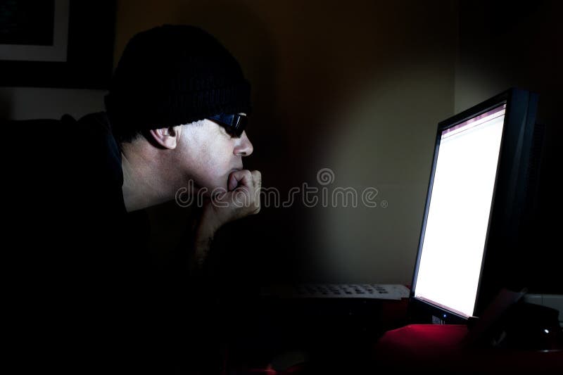Computer hacker royalty free stock photography