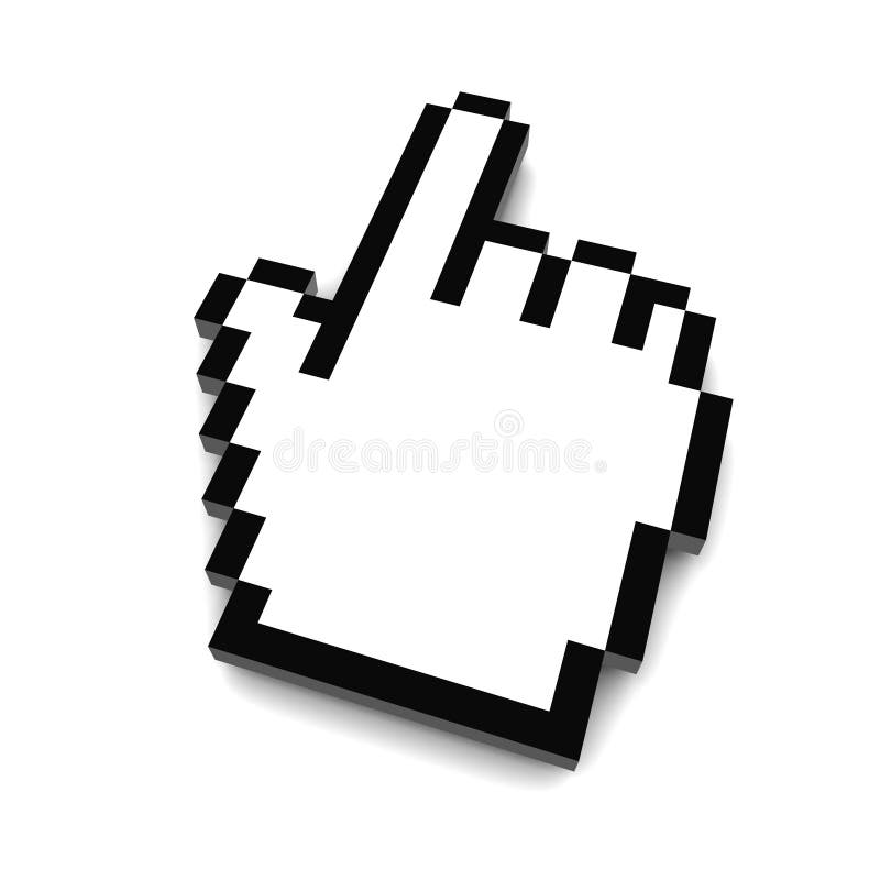 Computer hand cursor 3d