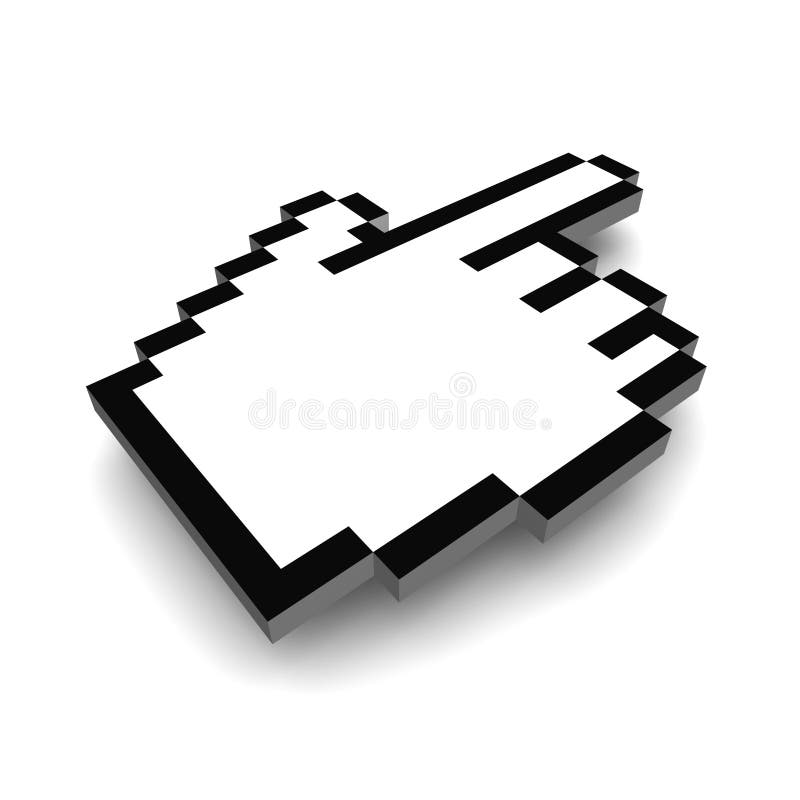 Computer hand cursor 3d