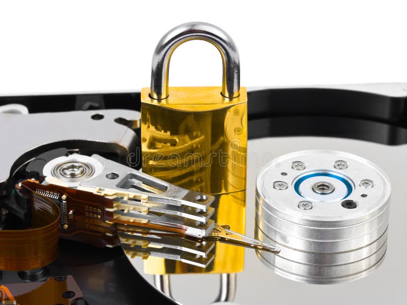 Computer harddrive und Verriegelung stockfoto Computer harddrive und Verriegelung stockfoto