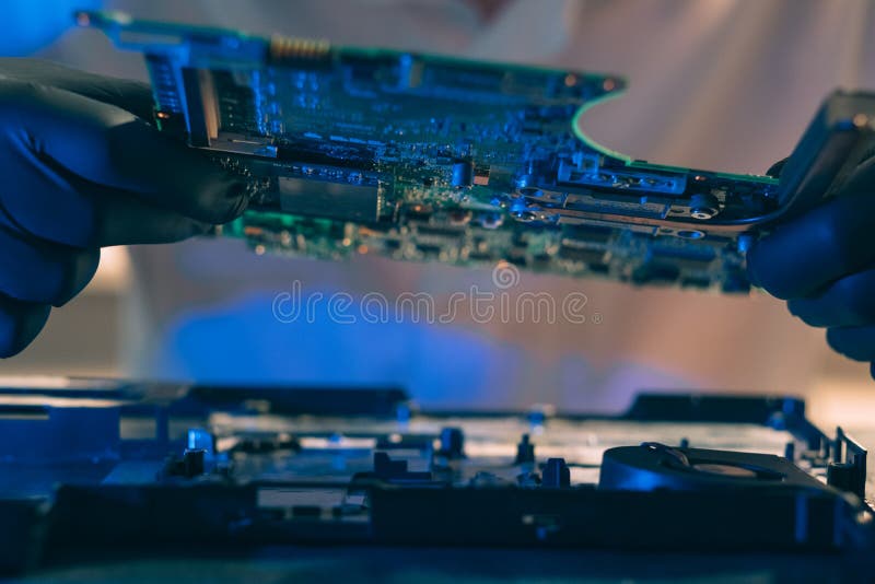 Computer Hardware Microelectronics Component Stock Image Image of