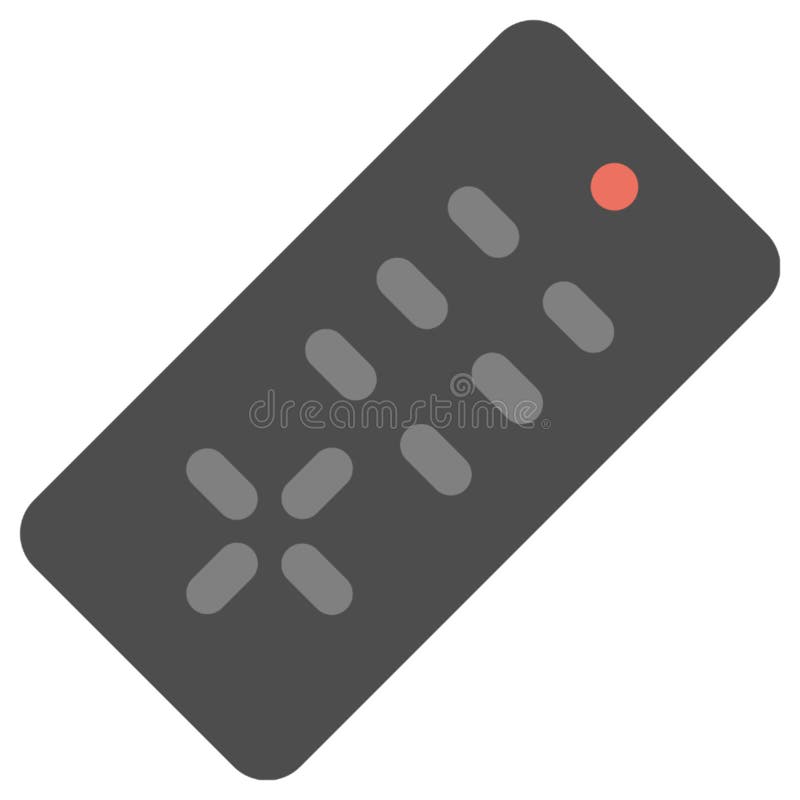 Television Remote Control Illustration Stock Illustration