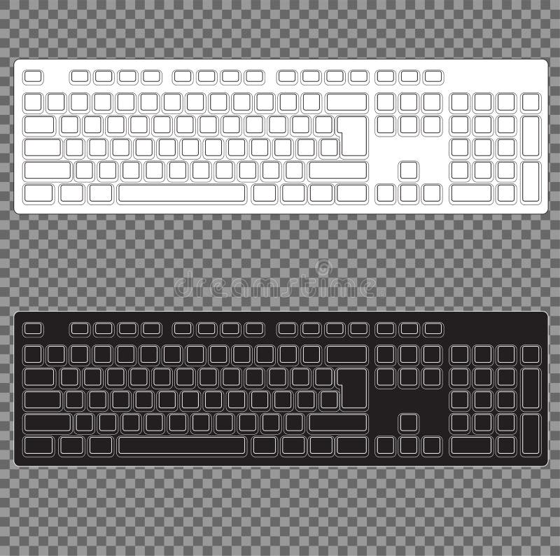 Premium Vector  Modern computer keyboard isolated on transparent background