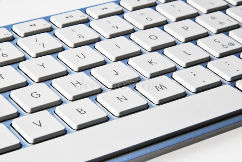 Computer Keyboard Isolated on White Background Stock Photo - Image of