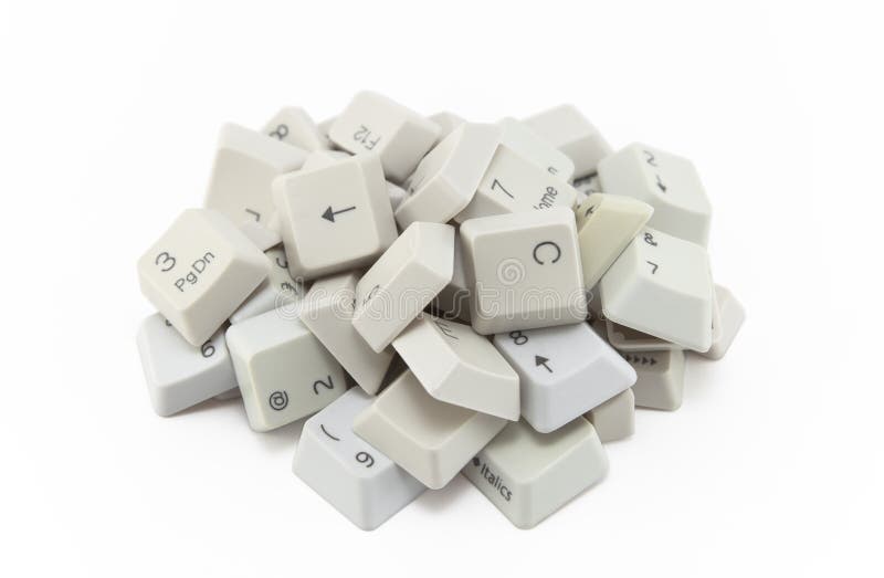 Computer keyboard keys stock photo. Image of letter, plastic 1707858