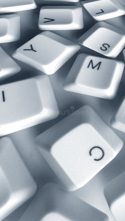Computer keys stock images