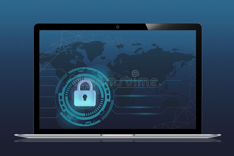 Computer Laptop Network Cyber Safety Stock Image Image of electronics, computer 272055385