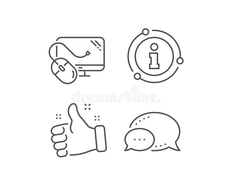 Computer line icon. PC mouse component sign. Monitor symbol. Vector stock illustration Computer line icon. PC mouse component sign. Monitor symbol. Vector stock illustration