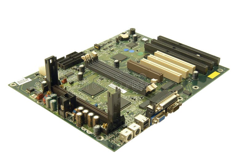 Computer mainboard stock image
