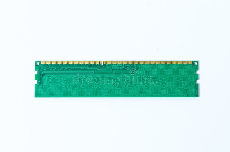 Computer Memory Card Close Up Memory Socket on Board Computer Server