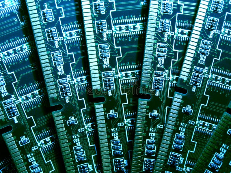 Computer memory modules VI royalty free stock image