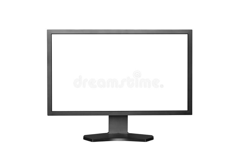 Computer Monitor with blank white screen