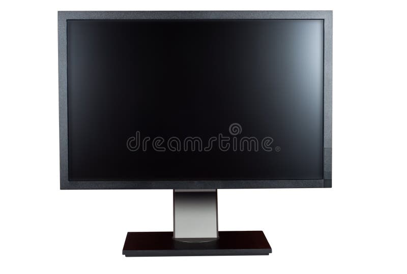 Computer monitor isolated white.