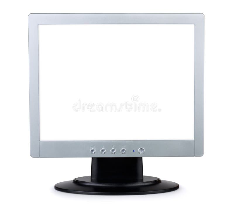 Computer monitor stock photo. Image of flat, display 34385188