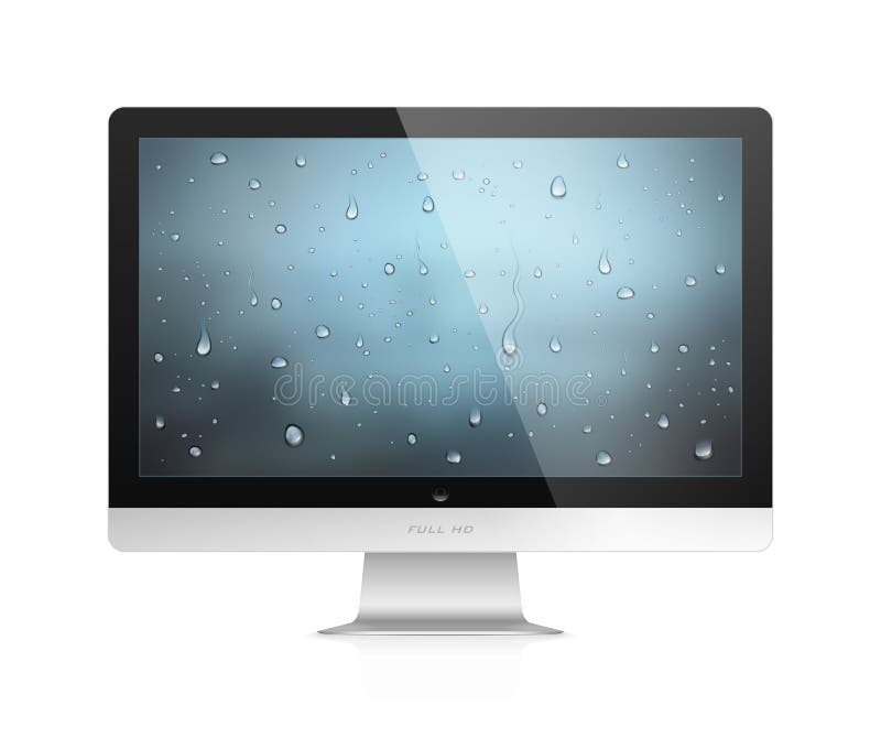 Computer monitor stock illustration