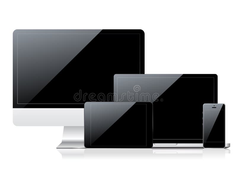 Computer monitor, smartphone, laptop and tablet pc