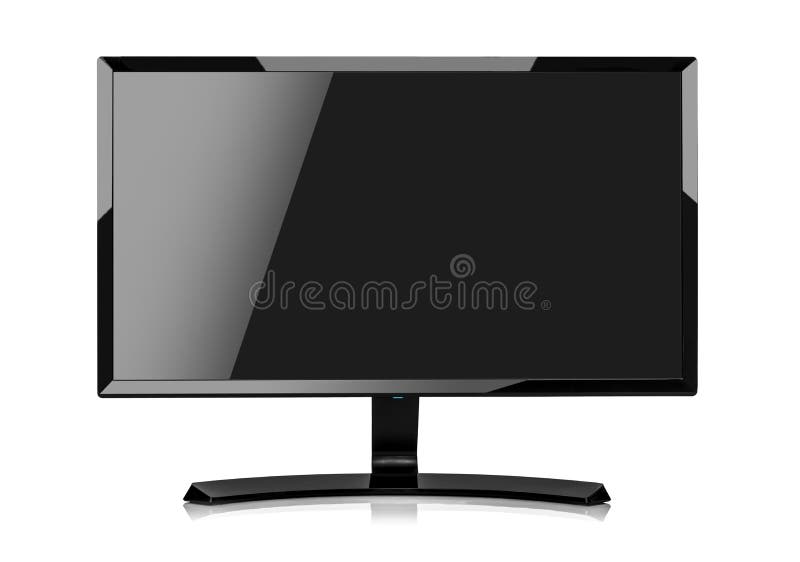 Computer Monitor Or Tv Set. Isolated On White Background. Stock Photo ...