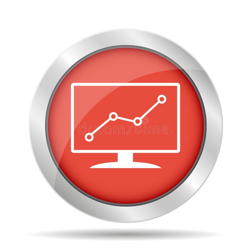Computer monitors with different graphs royalty free illustration