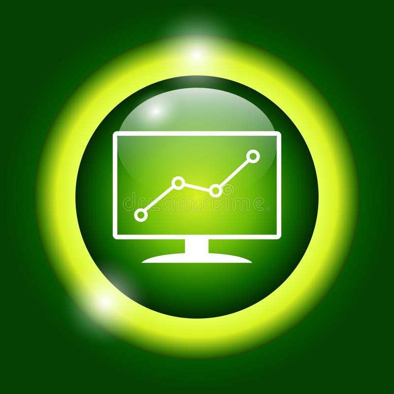 Computer monitors with different graphs royalty free illustration