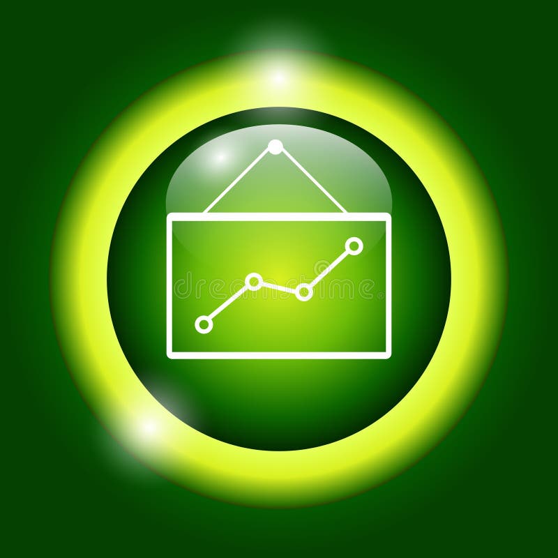 Computer monitors with different graphs vector illustration