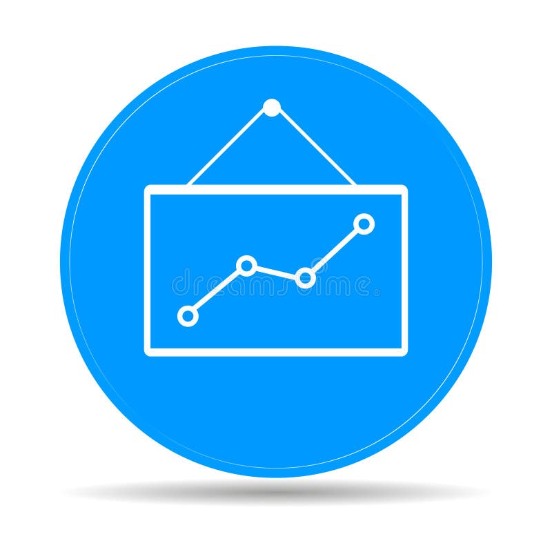Computer monitors with different graphs stock illustration
