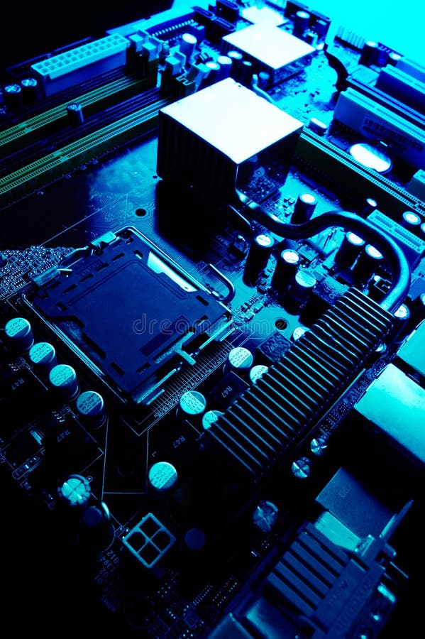 three colorful bright rainbow led rgb pc fan air case cooler white desktop  computer chassis. gaming modding water cooling and technology concept  background Stock Photo
