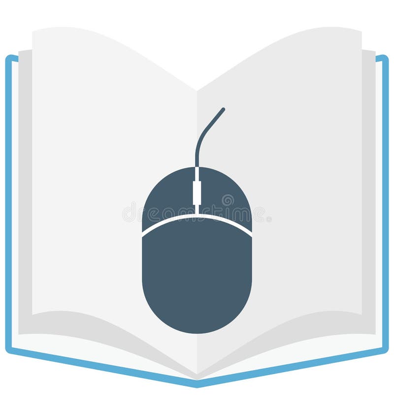 Computer Mouse Color Isolated Vector Icon that can be easily modified or edit vector illustration