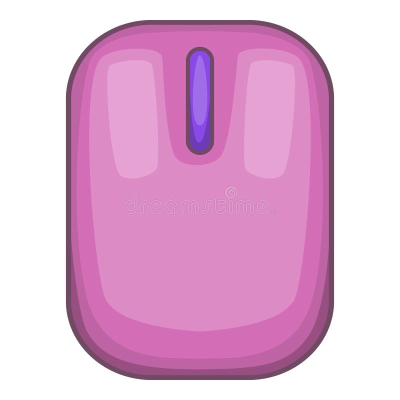 Computer Mouse Icon, Cartoon Style Stock Vector Illustration of