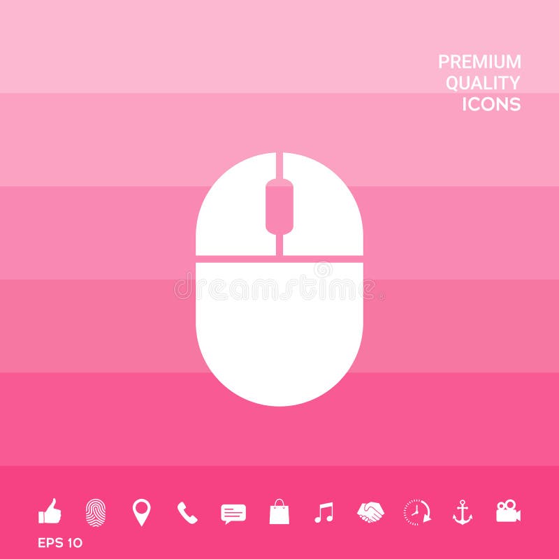 Computer mouse icon. Element for your design. Signs and symbols - graphic elements for your design